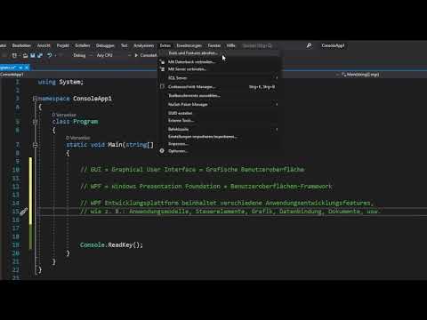 Programmation C#: 13.1 | WPF: Introduction et éventuelle installation