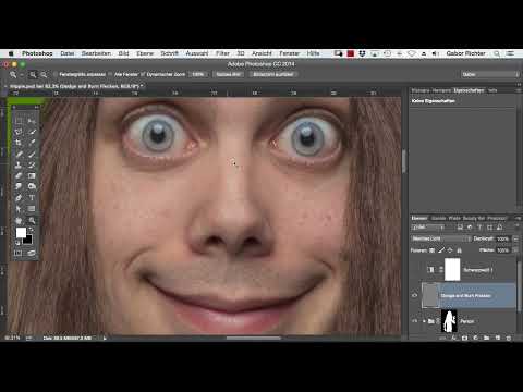 Çizgi roman tarzı Photoshop - 5.2. Dodge ve Burn: Leke çıkarma