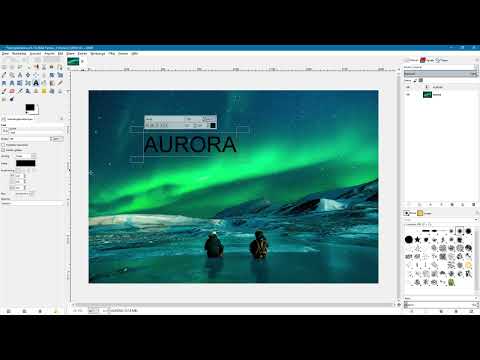 GIMP ile resim düzenleme: Yeni başlayanlar için kılavuz - 55 metin yerleştirme