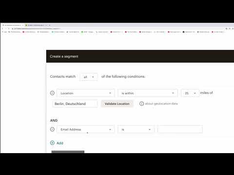 Mailchimp: 1.5 | Opstil segmenter