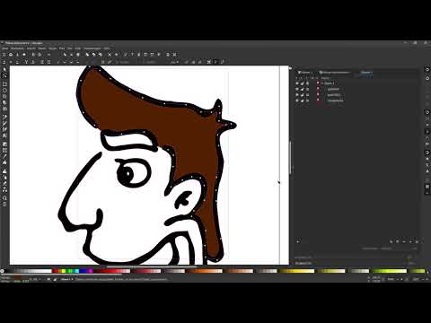 Vectorizing in Inkscape: 6 | Optimize and adjust vector graphics