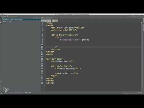 Grundlagen HTML, CSS und JavaScript &ndash; 29 Die Rolle der div-Container