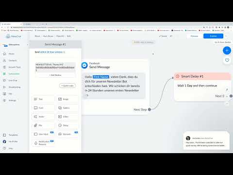 Facebook Marketing: 8.13 | Integrer flere Smart Delays i en flow