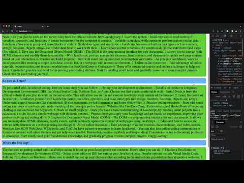 API OpenAI : 3.11 | Résumé : Première application de chat