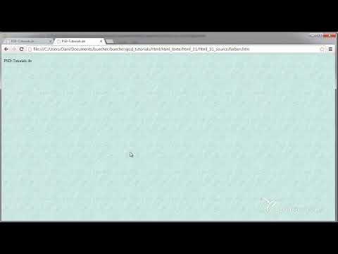 HTML & CSS (31): Farben und Hintergründe