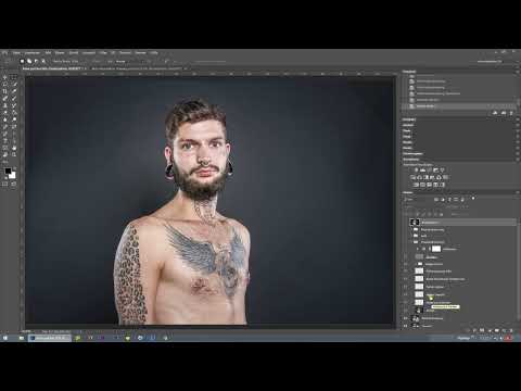 Séparation de fréquence dans Photoshop - 22 Aperçu des calques Aron