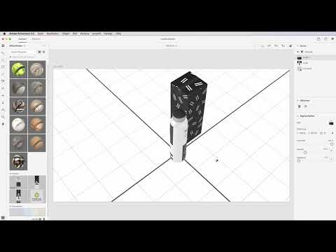 Adobe Dimension CC-vejledning: 08 | Placering af grafik og logoer på modeller