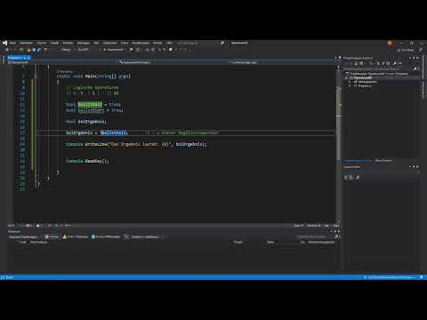 Programmation C# : 7.4 | Opérateurs logiques