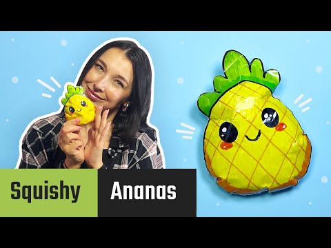 Forhåndsvisningsbillede: Kawaii Ananas Papir Squishy lave: Enkel DIY-guide med fotos og video