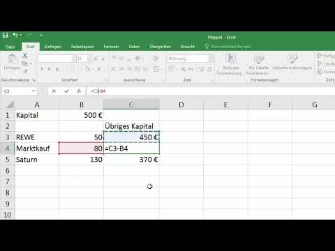 Excel-Grundlagen &ndash; Einf&uuml;hrung f&uuml;r Anf&auml;nger: 17 Absolute Zellbez&uuml;ge