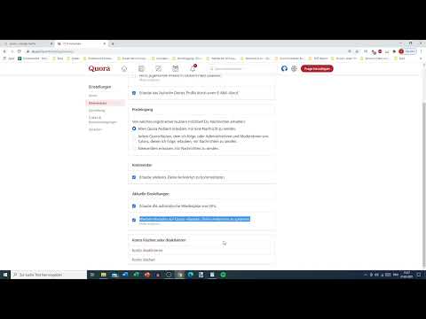 Digital marknadsföring med Quora: 2.5 | Kontoinställningar