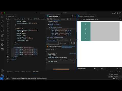 Flexbox CSS:ssä ja HTML:ssä: 3.1 | Esimerkki rakenteen luominen