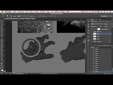 Pintura de personajes en Photoshop - Módulo 3.1 Superficies de animales - Plumas