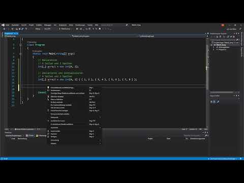 Programmation C# : 11.4 | Tableaux bidimensionnels