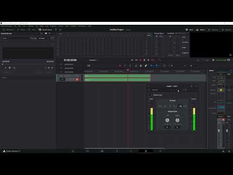DaVinci Resolve: 7.8 | Stereo: Ses sağ ve solunu dengelemek