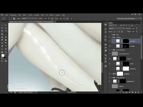 Photoshop - Digital Love: 05 - Pasos finales con l&iacute;neas brillantes, franjas de luz y ajustes de color