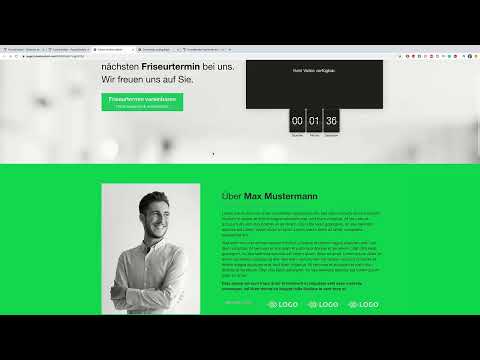 Acquisizione di clienti su Internet: Aggiungere elementi e modificare il footer.