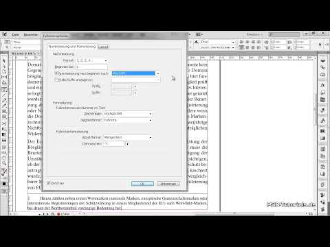 Notes de bas de page dans InDesign