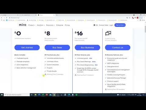 Miro-tutorial: 2.2 | Kostnaderna f&ouml;r Miro