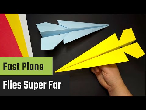 Vorschaubild: Weitfliegender Papierflieger basteln: Einfache DIY mit Foto- und Videoanleitung