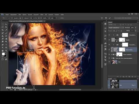 Photoshop-Composing - Ateş ve Buz - Bölüm 08: Wo Feuer ist, da ist auch Rauch