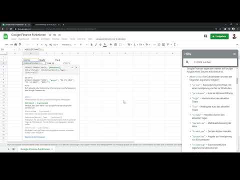 Google Sheets -opas: 9.1 Google Finance