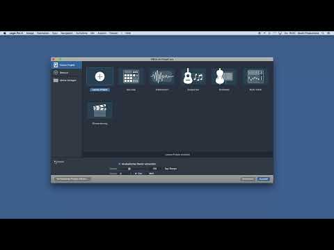 Imagen de vista previa: Crear un proyecto en Logic Pro X – Introducción a la producción musical