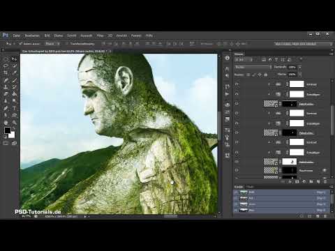 Photoshop - La partida de ajedrez - Parte 18: Colocación y ajuste de texturas en los gigantes derechos II