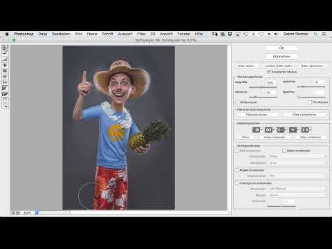 Çizgi-roman tarzı Photoshop - Maske ile Sıvılaştırma 3.9