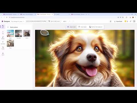 Microsoft Designer: 2.1 | Bearbeiten mit AI – Hintergrund entfernen