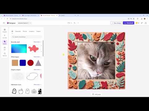 Microsoft Designer: 2.3 | Bearbeiten mit AI – Bilder einrahmen