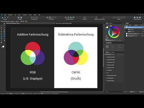 Affinity Designer-Tutorial – Grundlagen: 2.1 | RGB vs. CMYK
