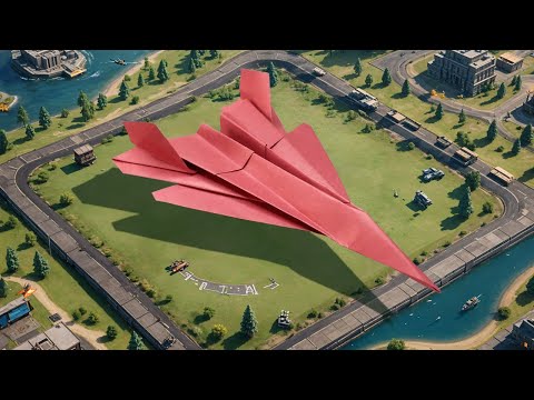 Vorschaubild: F-22 Raptor Flugzeug aus Papier falten - Anleitung mit Fotos und Video