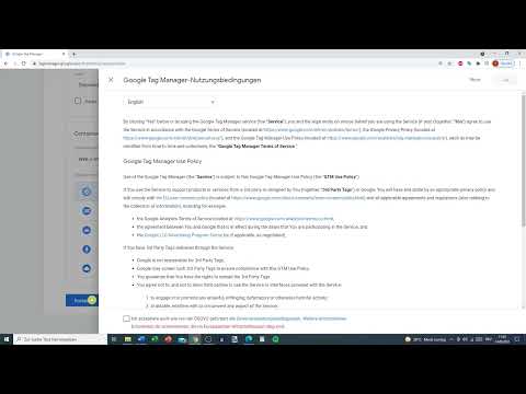 Google Analytics-tutorial: 11.3 | Google Tag Manager: Skapa konto