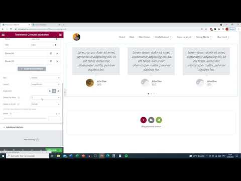 Elementor voor WordPress: 20.13 | Testimonial Carrousel