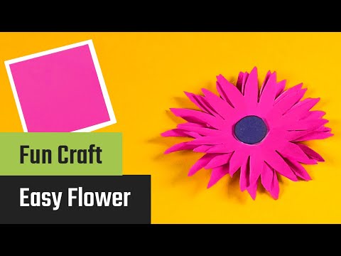 Vorschaubild: Schöne Papierblume basteln: Einfache DIY-Anleitung für Kinder