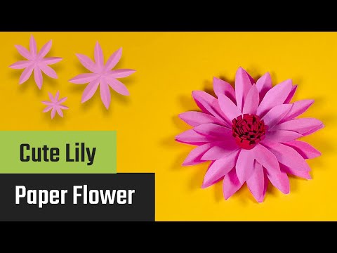 Vorschaubild: Papier-Lilie basteln: einfache Blumenidee für Kinder & Anfänger