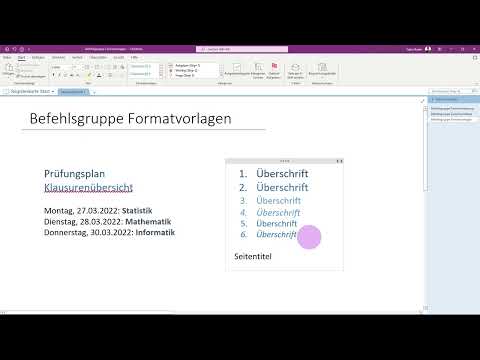 Microsoft OneNote: 3.3 | Format skabeloner