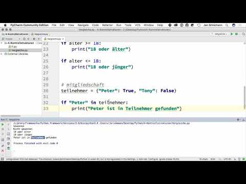 Programmieren mit Python – 4.2 Vergleiche durchführen
