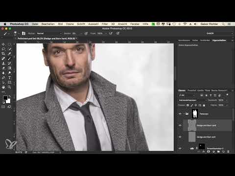 El look de la escena del crimen - flujo de trabajo en Photoshop - 12 Dodge and Burn (ropa)