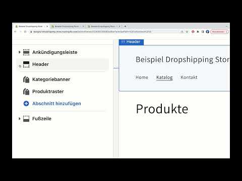E-handelskurs: 5.22 | Shopify - redigere andre sider