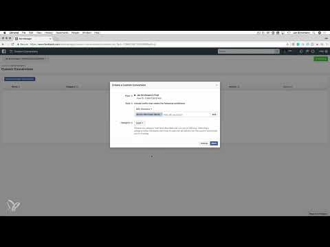 Kundeskafferelse gennem Facebook og Google AdWords: Oprette 7.2 brugerdefinerede konverteringer