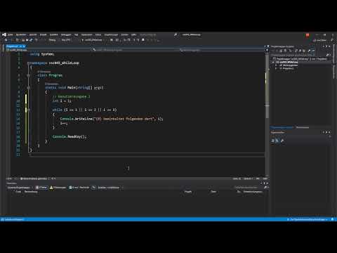 C#-Programmierung: 9.6 | While-Schleife