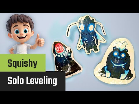 Forhåndsvisningsbillede: Solo Leveling Papir Squishy bastel: Seje anime-figurer som krammeligt legetøj