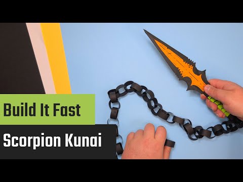 Vorschaubild: Scorpions Kunai aus Papier basteln: einfache Anleitung für Fans
