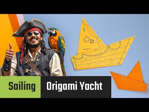 Forhåndsvisningsbillede: Origami Yacht: vejledning med video, billeder og beskrivelse
