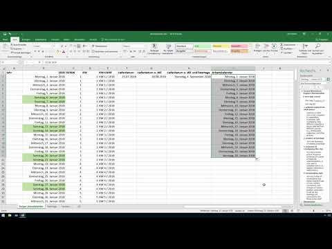 Excel training for more efficiency in the office: Calendar, organization chart & Co - 3.9 Create Excel calendar with working days only