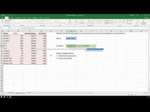 Excel course for controlling and sales: Assortment list, units, currency, etc. - 4.11 Extending the SVERWEIS search function