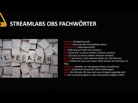 Streamlabs: 2.2 | Fachwörter