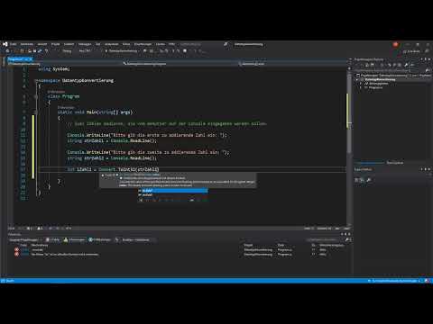 Programmation C# : 5.7 | Conversion de types de données